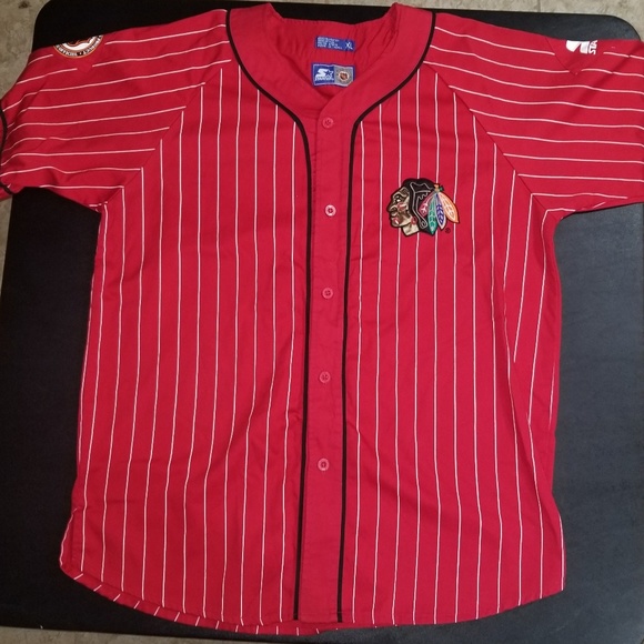 blackhawks baseball jersey